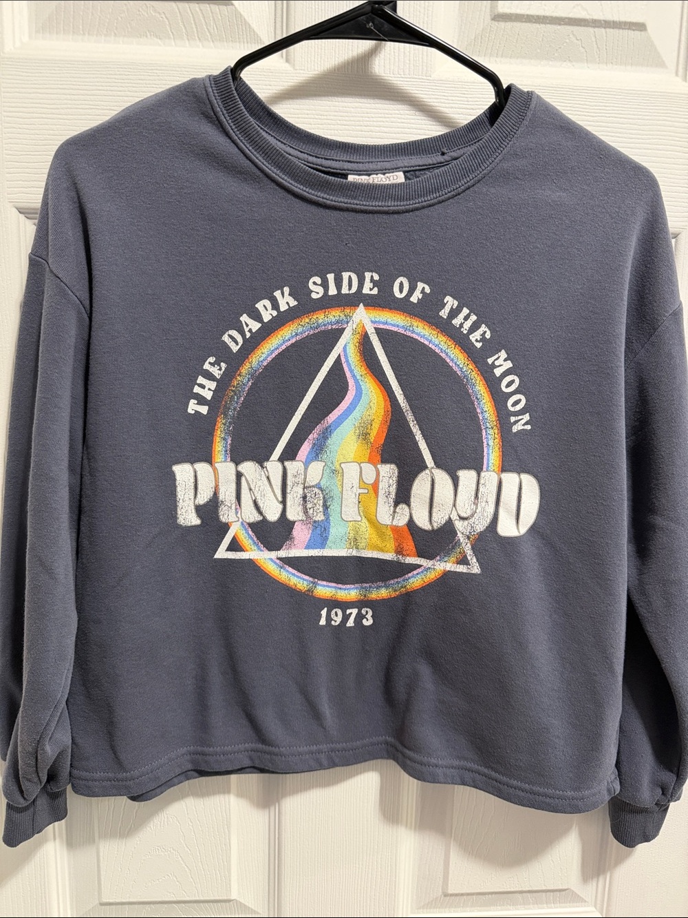 Girls Pink Floyd Cropped Sweatshirt